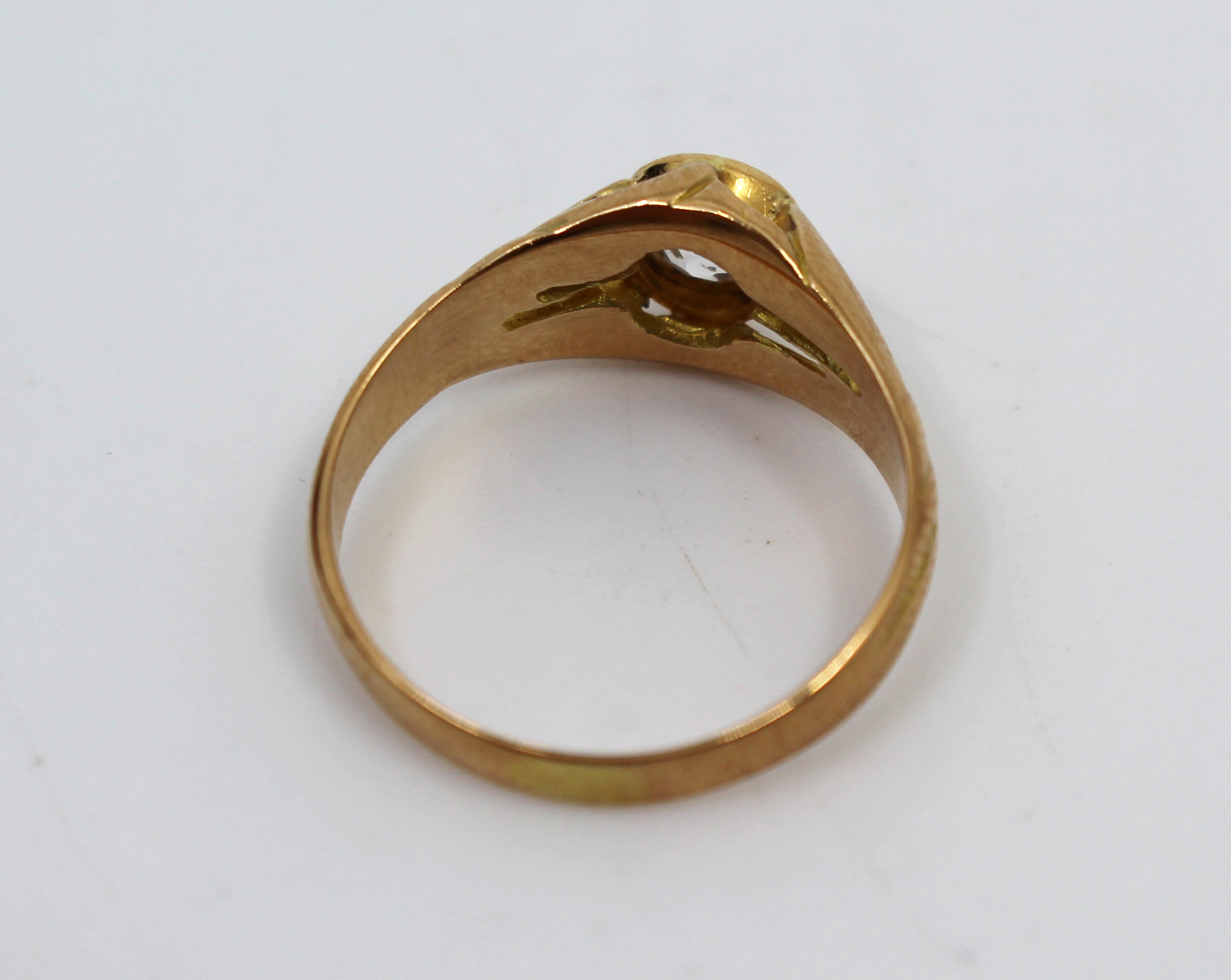 Antique Diamond Rose Gold Ring – Early 20th Century