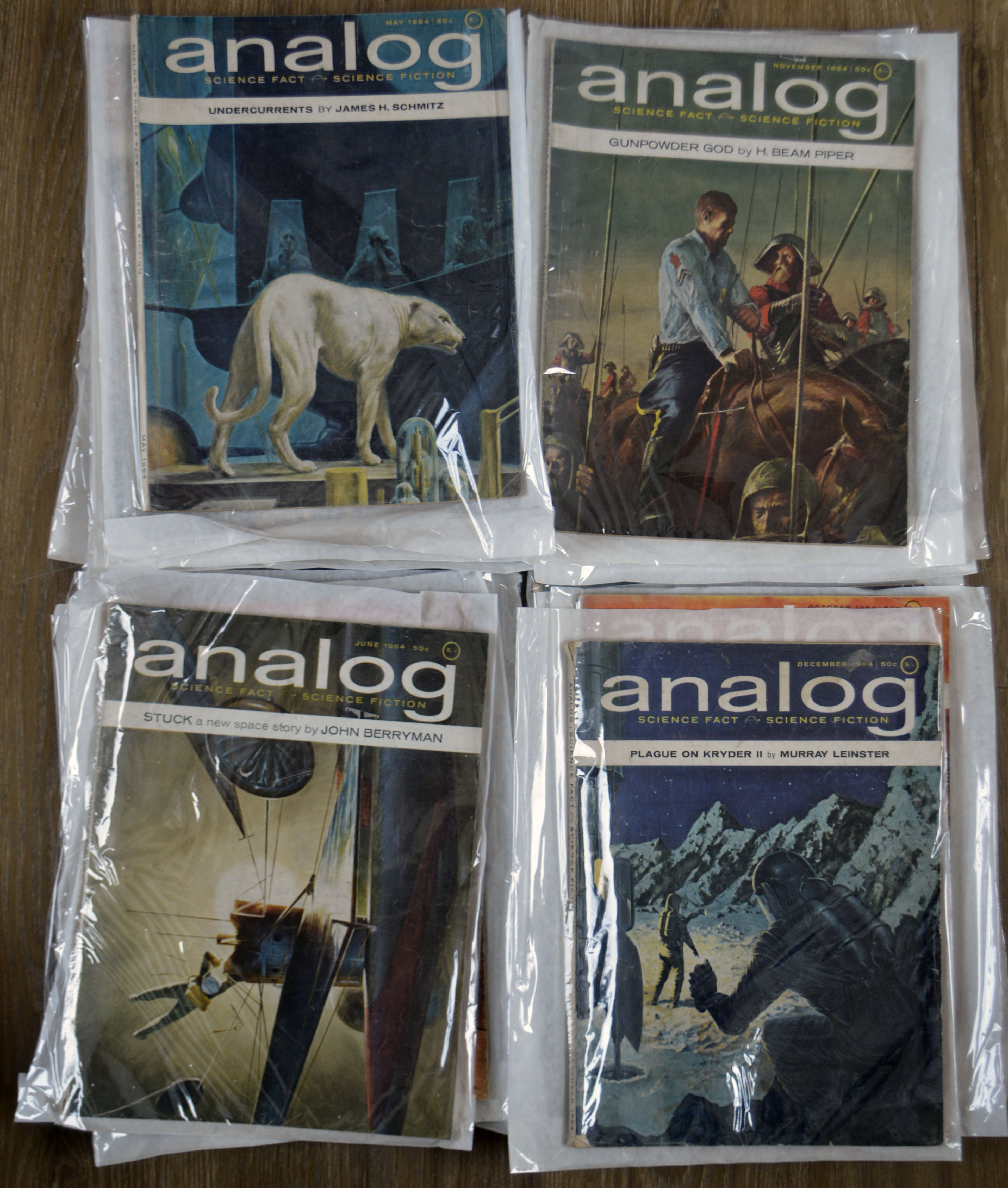 [Books} Analog Science Fact and Fiction 18 Large Format Editions Including Frank Herbert's Dune