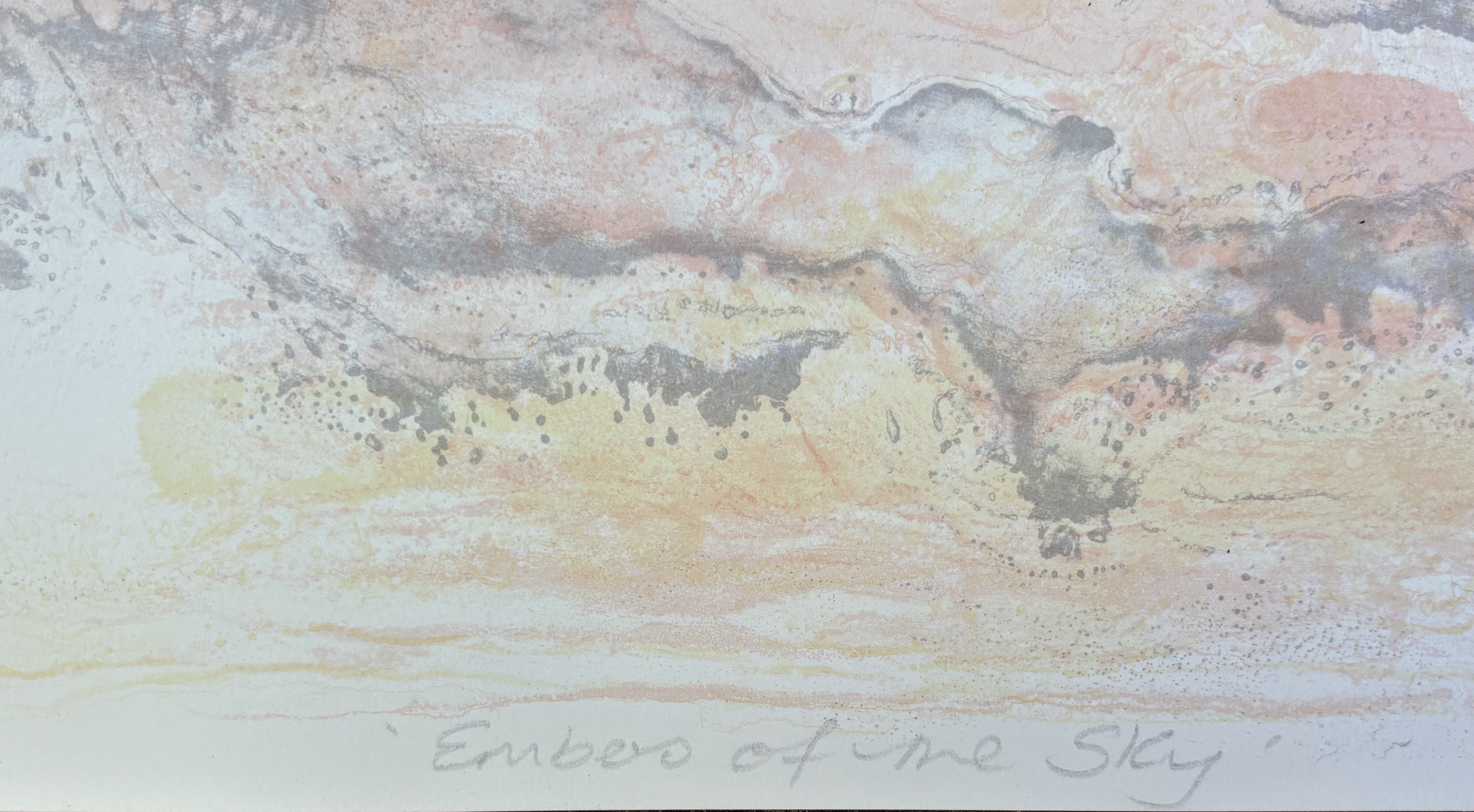 Linda Beckett Very Rare (x/30) Curwen Printed Embers of The Sky Free Post In UK