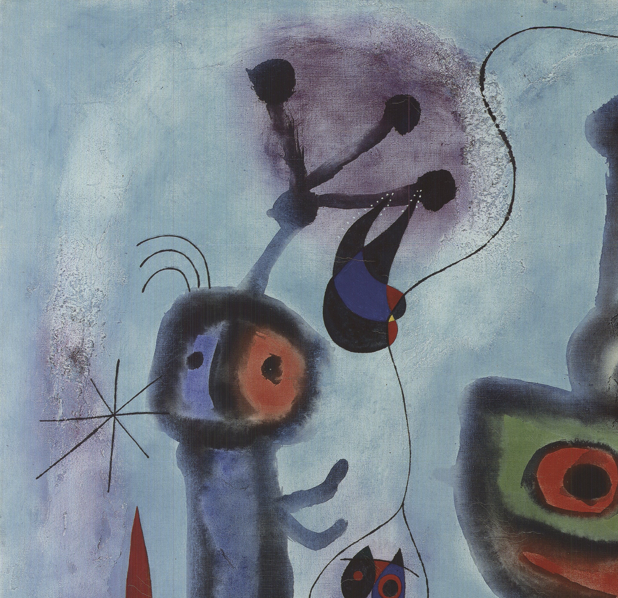 Jean Miro 'Bird With A Calm Look, It's Wings In Flames'