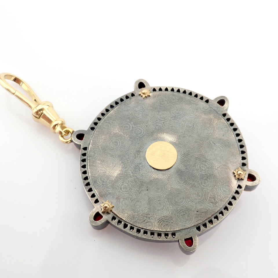 Natural Diamond 14K Yellow Gold Pendant