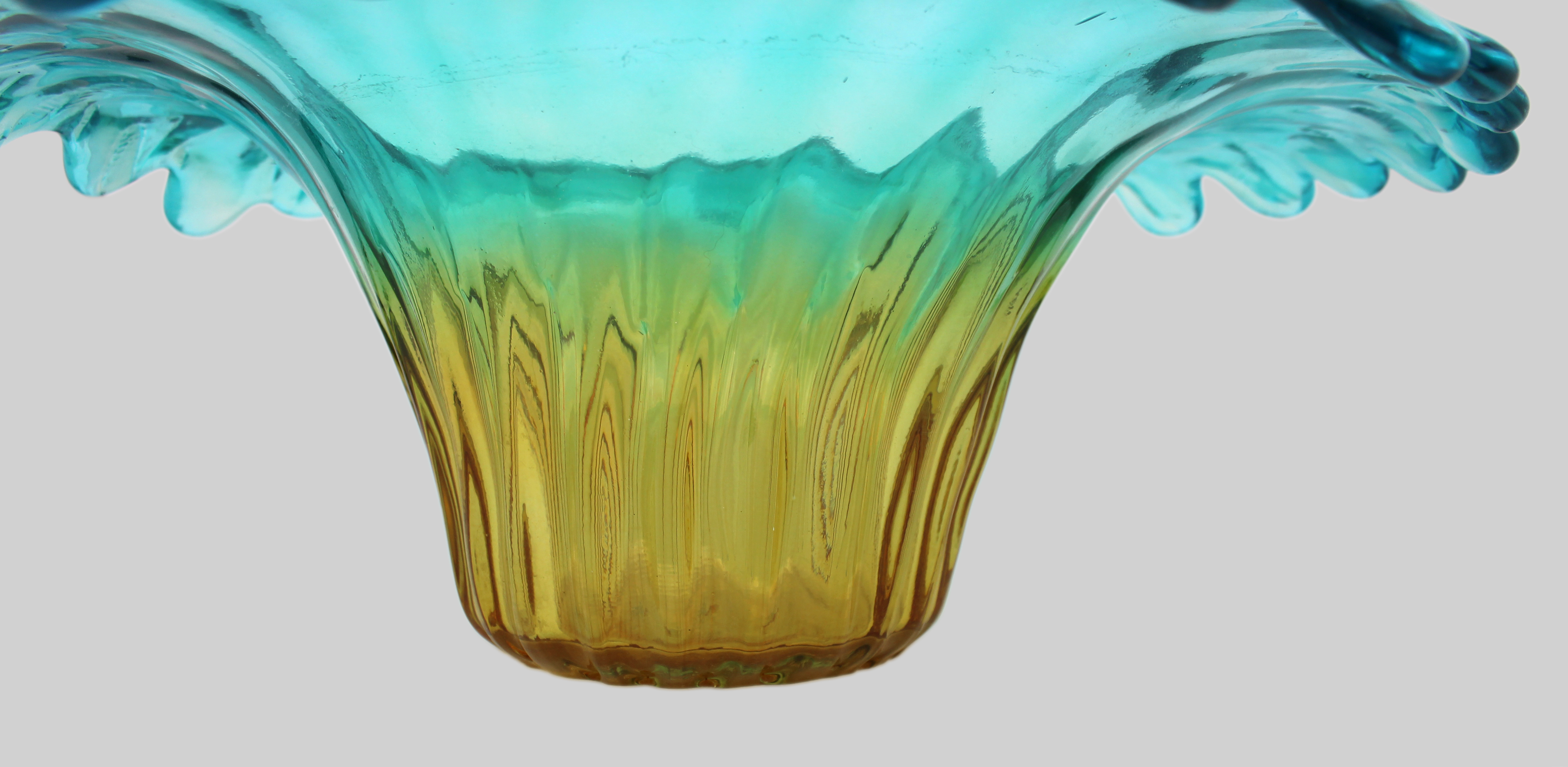 Large Murano Hand-Blown Art Glass Centrepiece Bowl