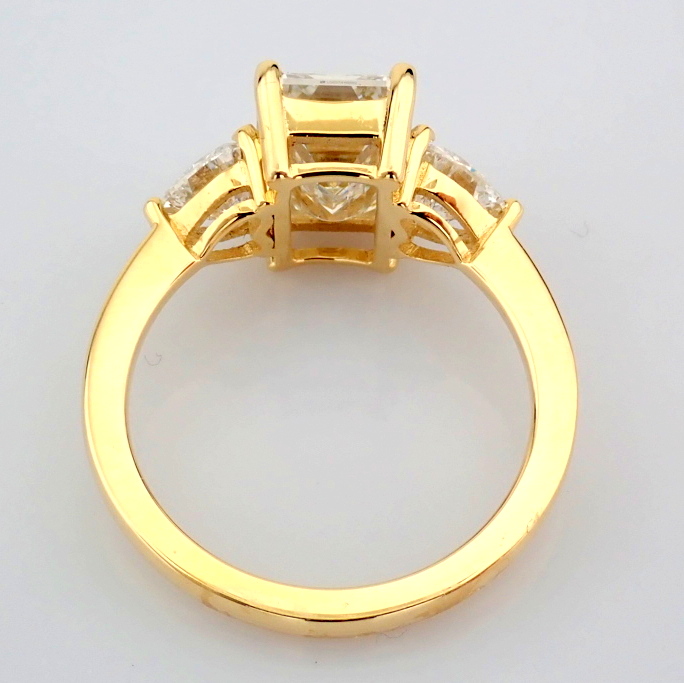 Emerald Cut Lab-Grown Diamond Ring - 3.92 Total Carat (IGI Certified)