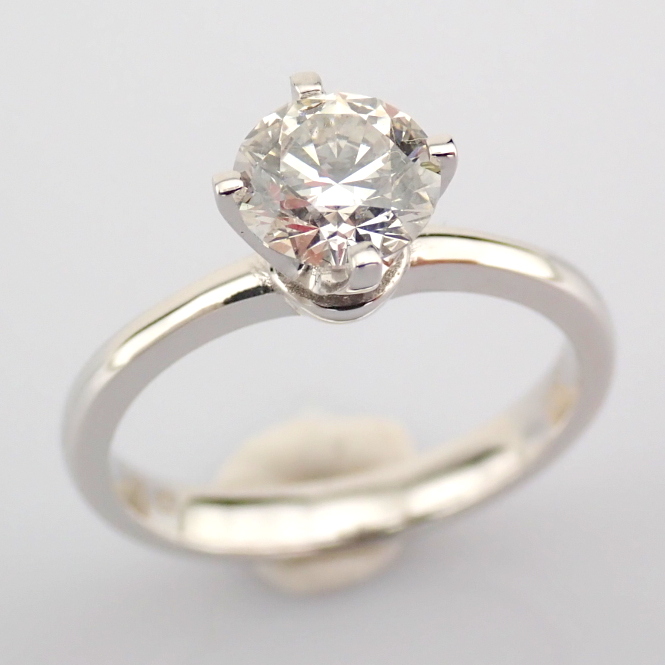 Round Cut Lab-Grown Diamond Ring - 1 Total Carat (IGI Certified)