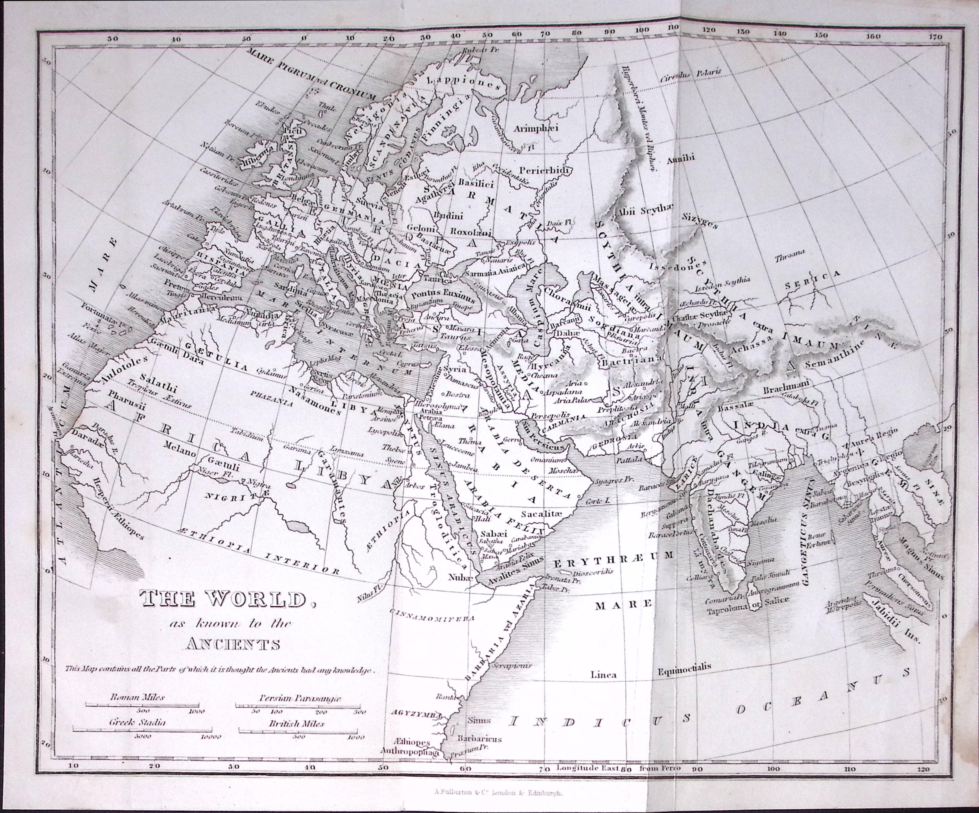 The Ancient World Detailed Antique 179-Year-Old Engraved Map-5-TR