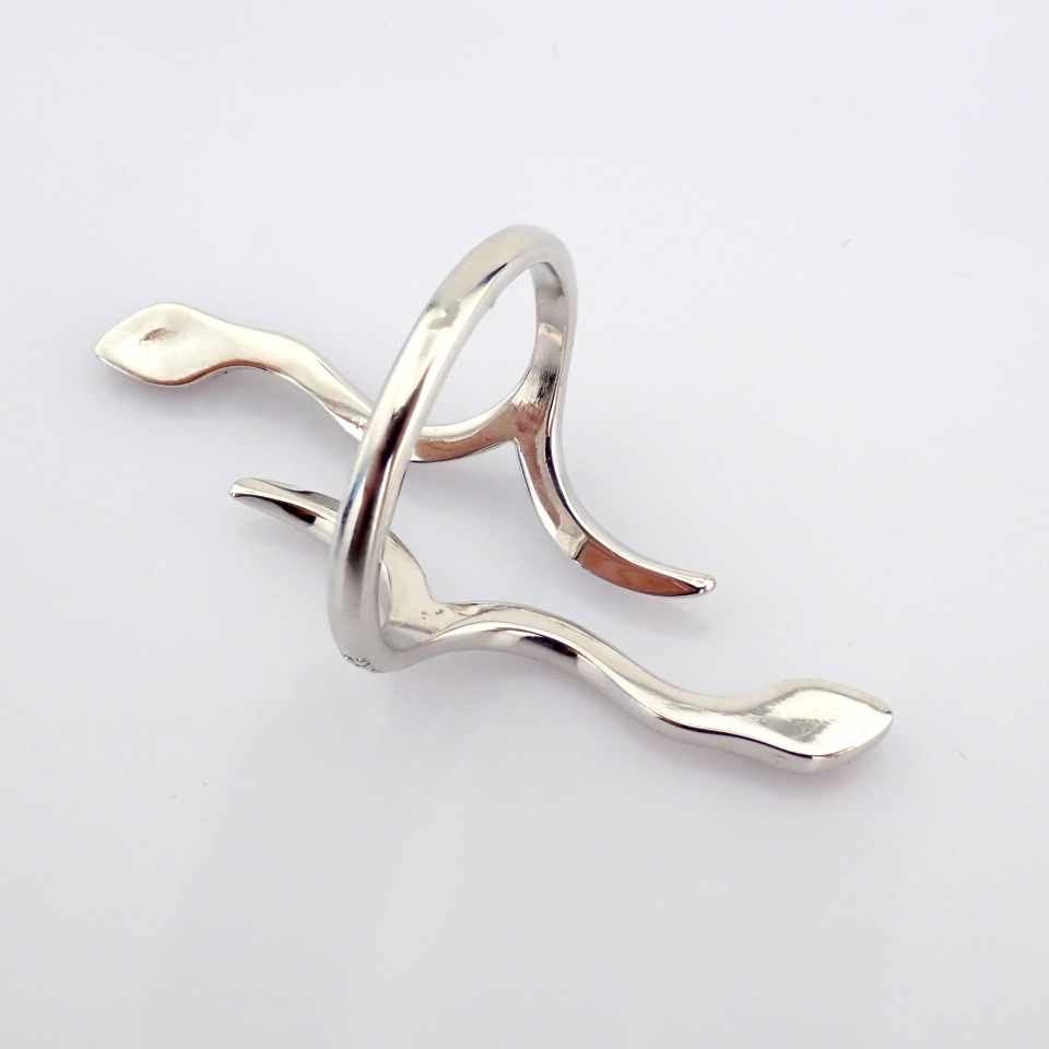 Natural Diamond 18K White Gold Ring