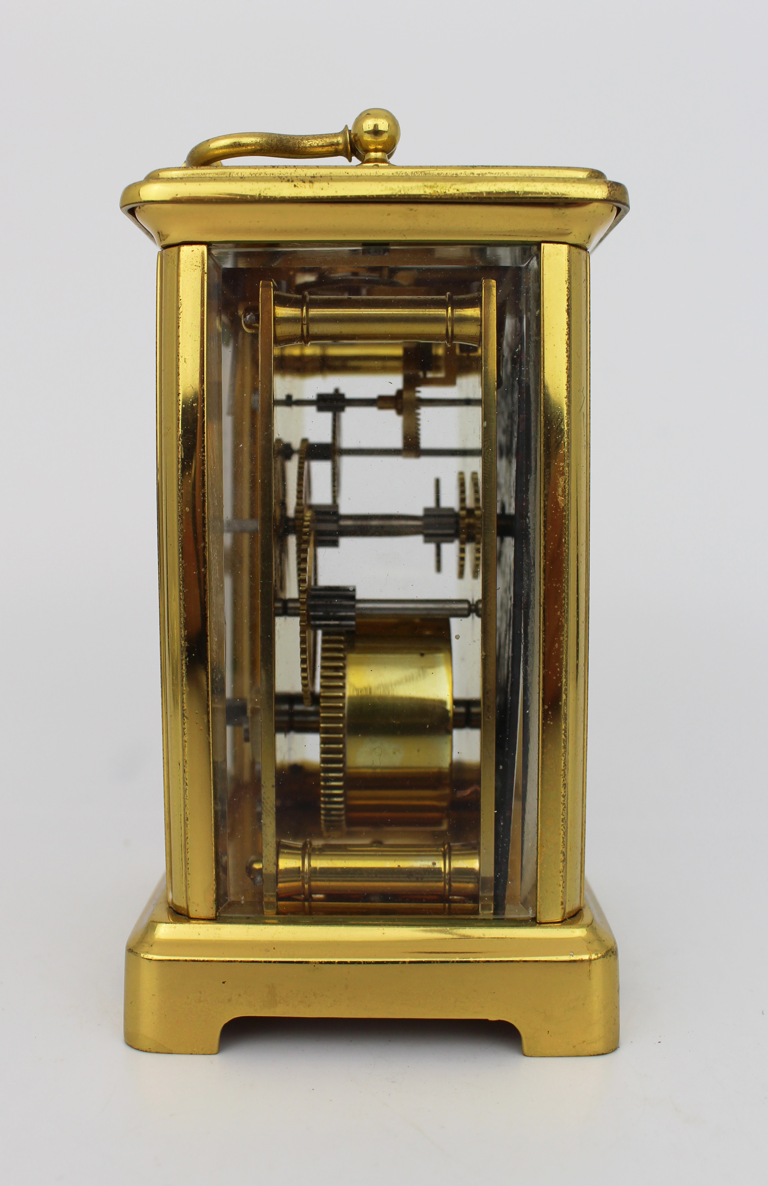 Edwardian Brass Carriage Clock Swiss Movement