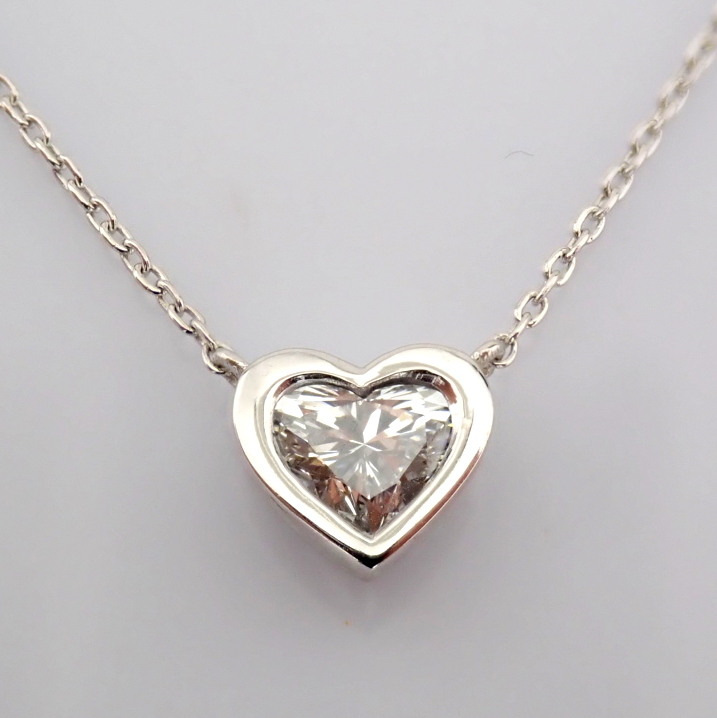 Heart Cut Lab-Grown Diamond Necklace - 0.43 Total Carat (MDI Certified)