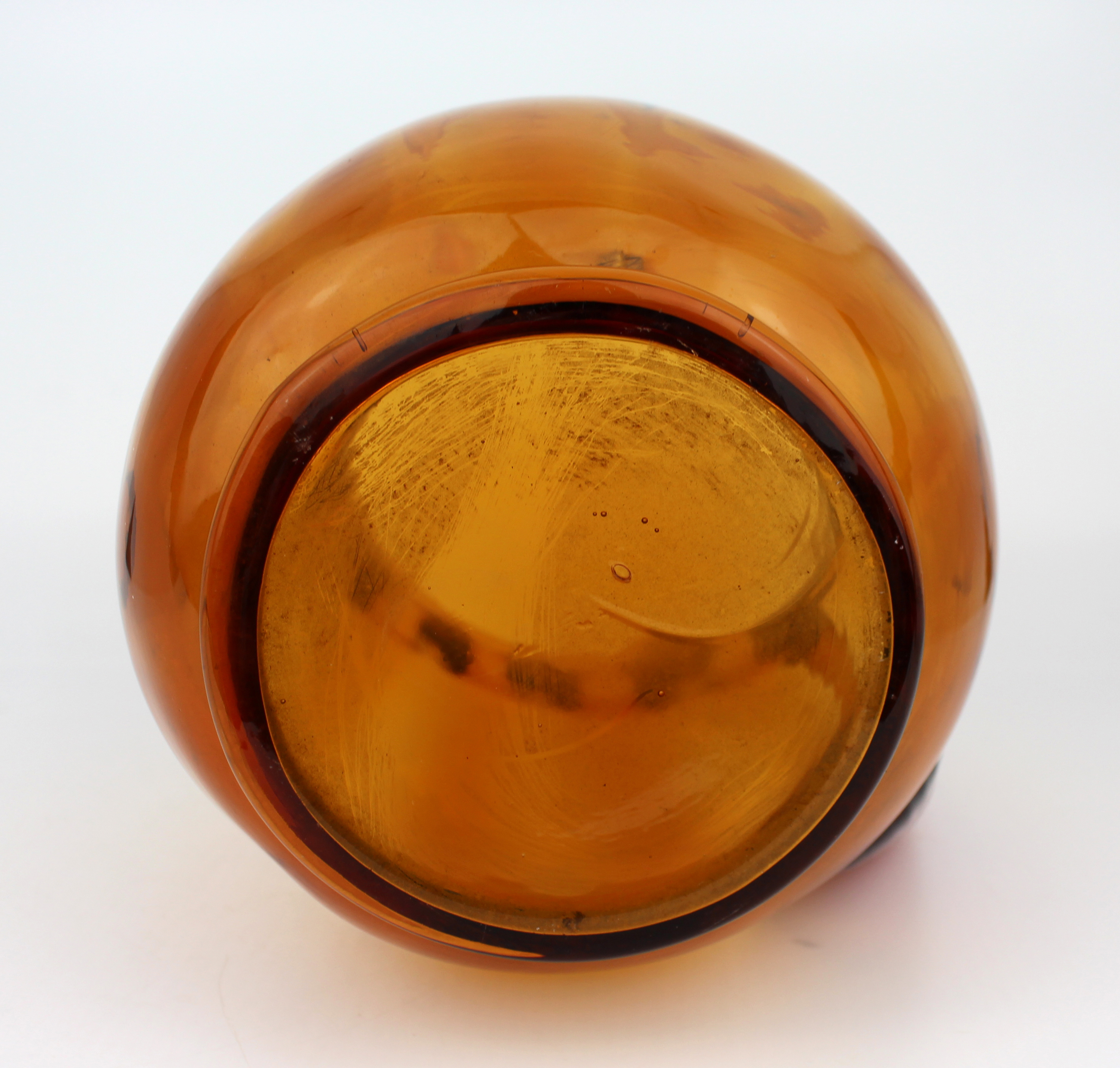 Large Amber Glass Jug c.1940