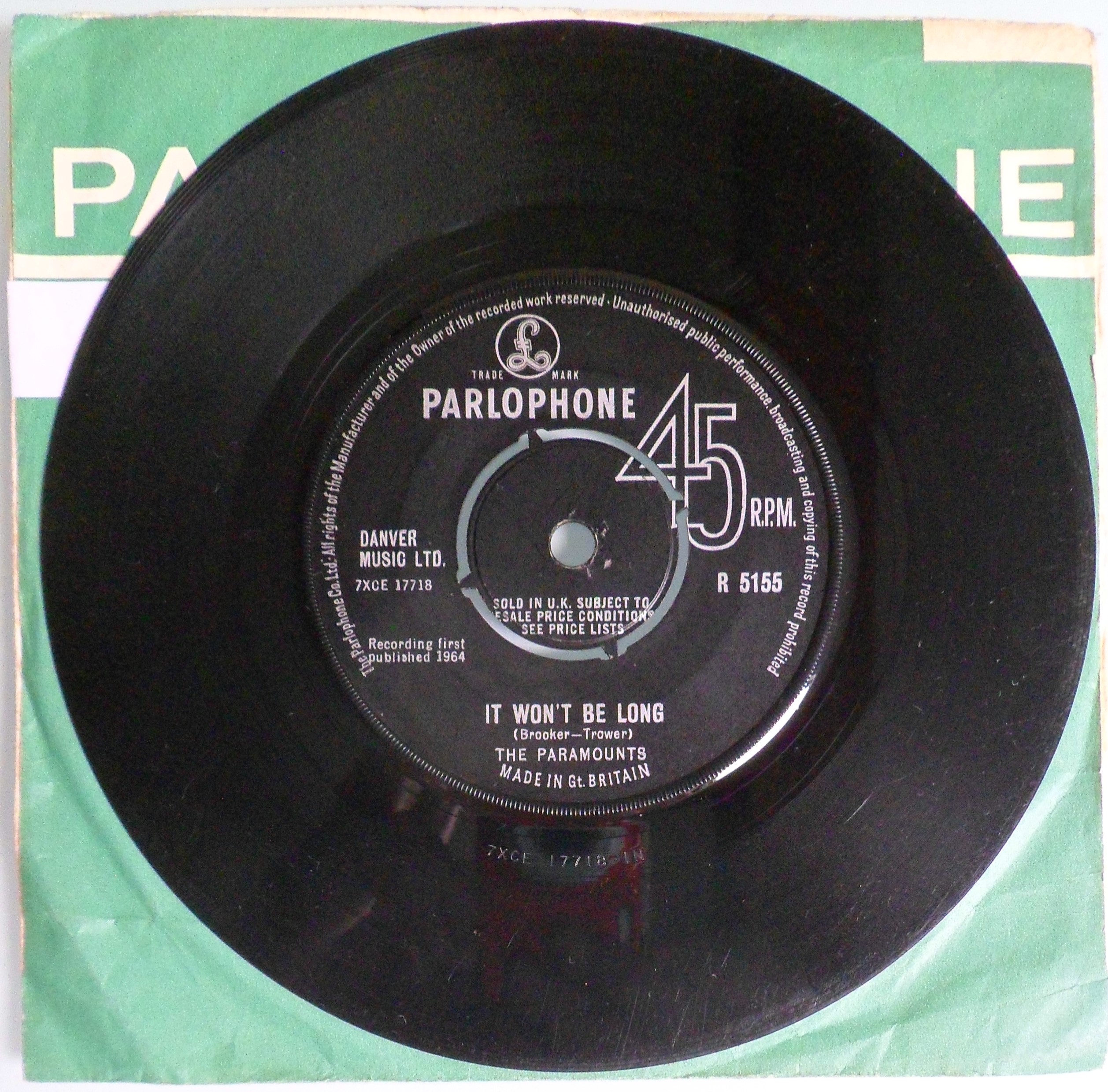 A very rare - The Paramounts - Im the one who love you - Parlophone R5155 - UK 1964