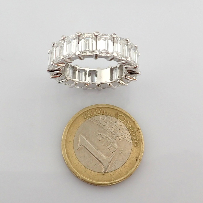 Emerald Cut Lab-Grown Diamond Ring - 10.39 Total Carat (MDI Certified)