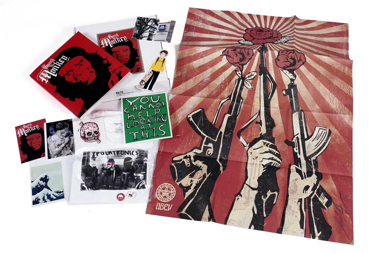 "Spank The Monkey" Shrigley, Invader, Shepard Fairey, Miss Van - Baltic Exhibition Box Set, 2006