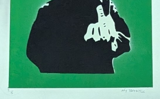 Banksy Not Banksy (Born 1974) 'Rude Copper' 2/5 Editioned, Screen Print, COA, Signed, 2018