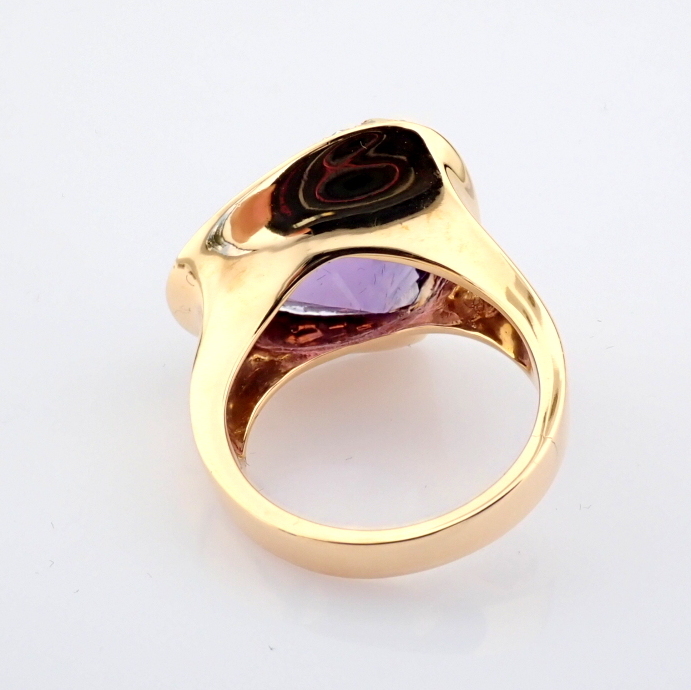 Natural Diamond 18K Rose/Pink Gold Ring