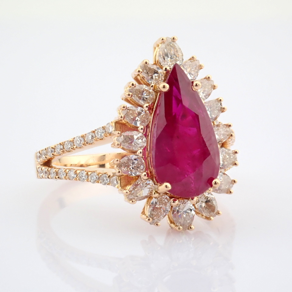 Natural Diamond 18K Rose/Pink Gold Ring