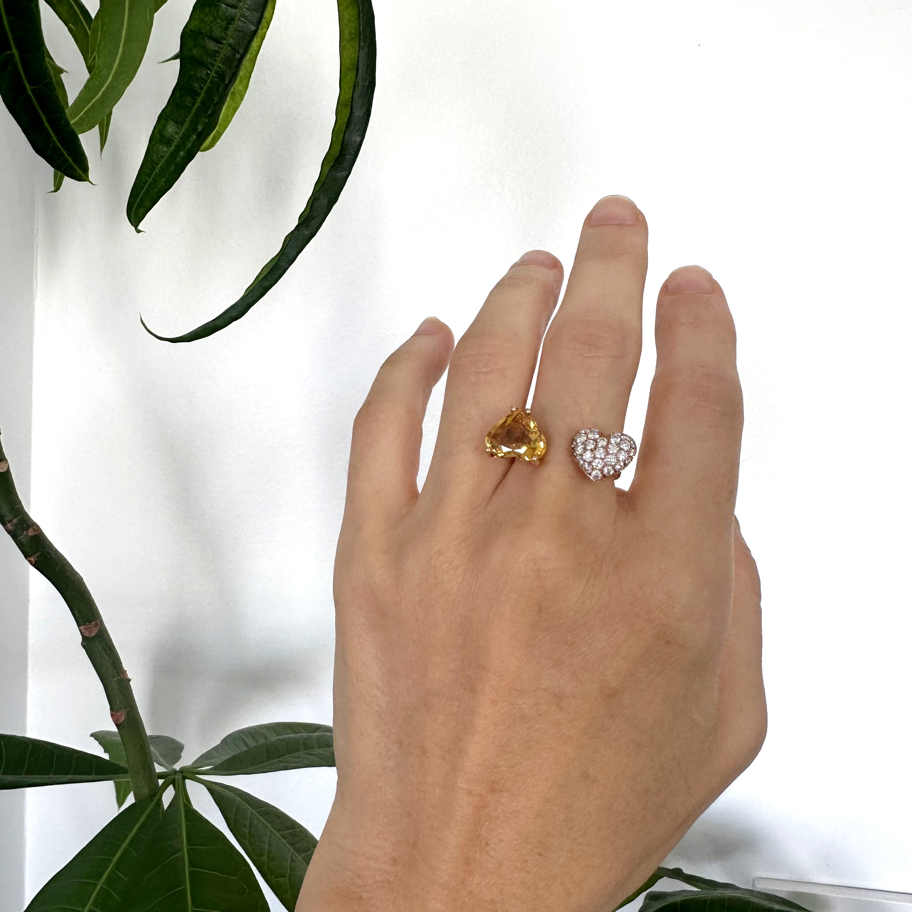 Natural Diamond 18K Rose/Pink Gold Ring