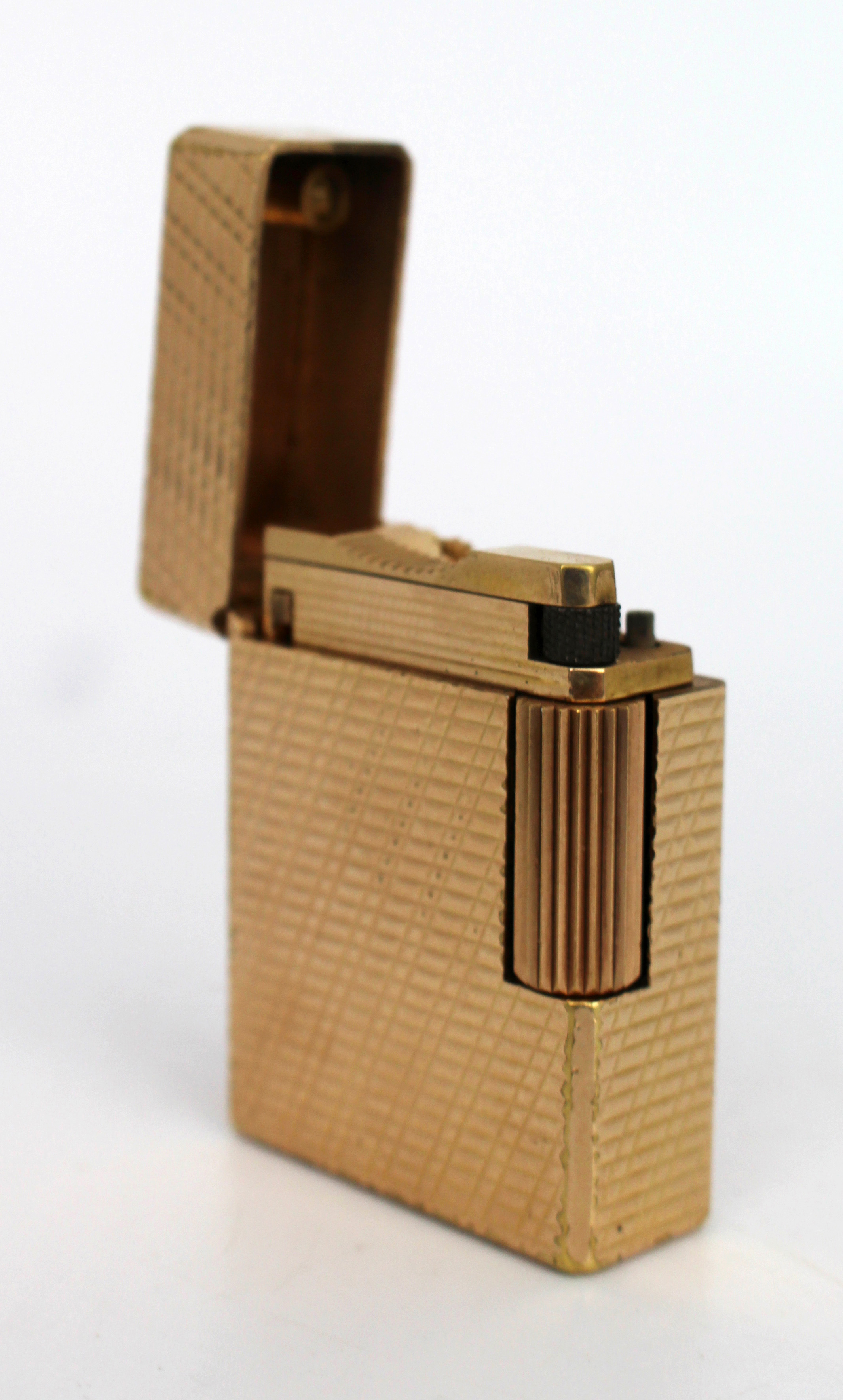 Vintage S.T. Dupont Paris Small Ligne 1 Gold-Plated Lighter – c.1970s
