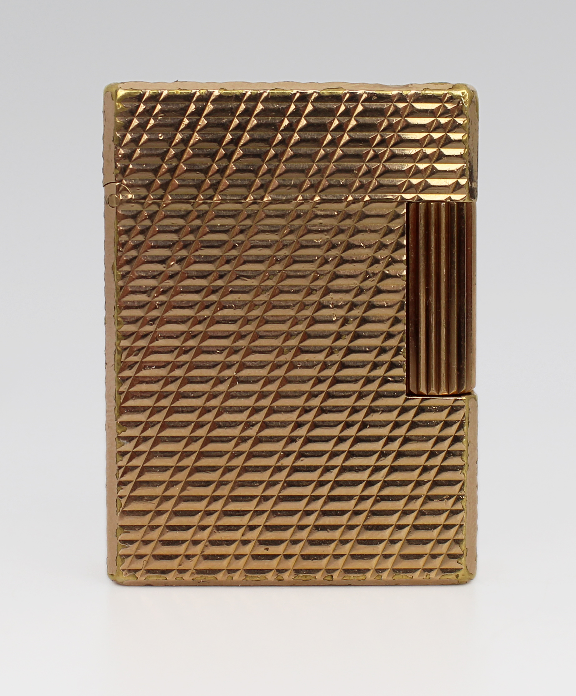 Vintage S.T. Dupont Paris Small Ligne 1 Gold-Plated Lighter – c.1970s