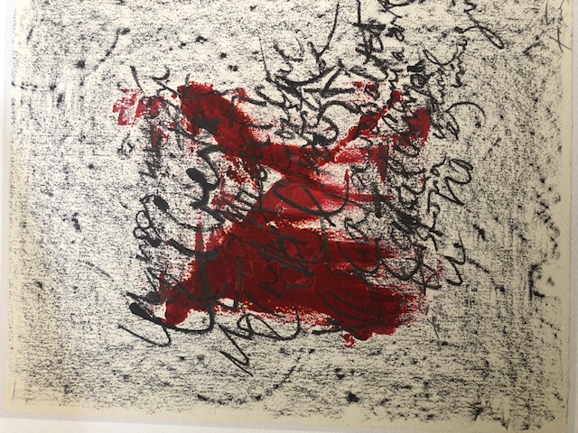 Antoni Tapies (1923-2010) Rare Numbered Lithograph