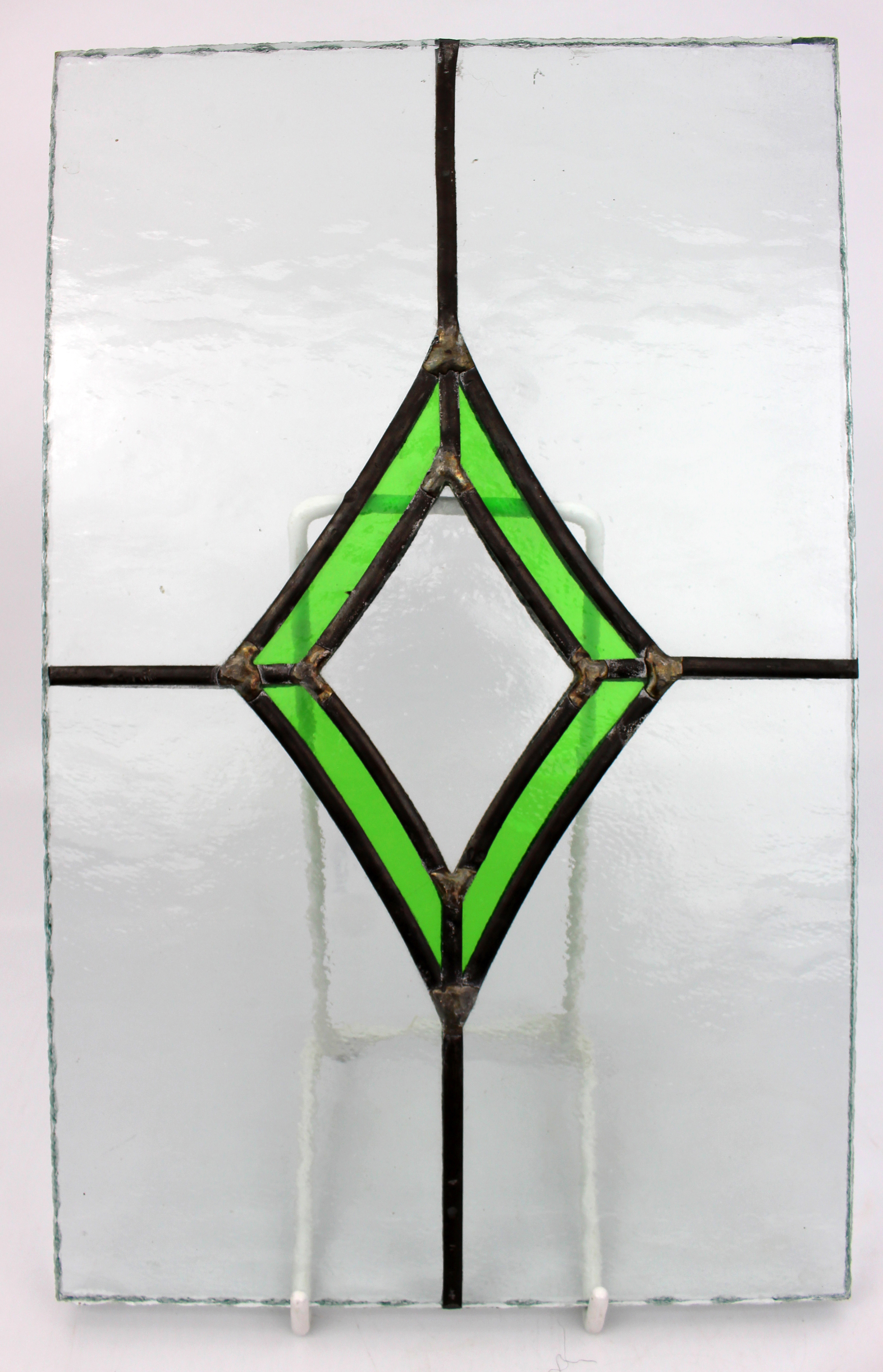 Set of 5 Vintage Stained Glass Panels