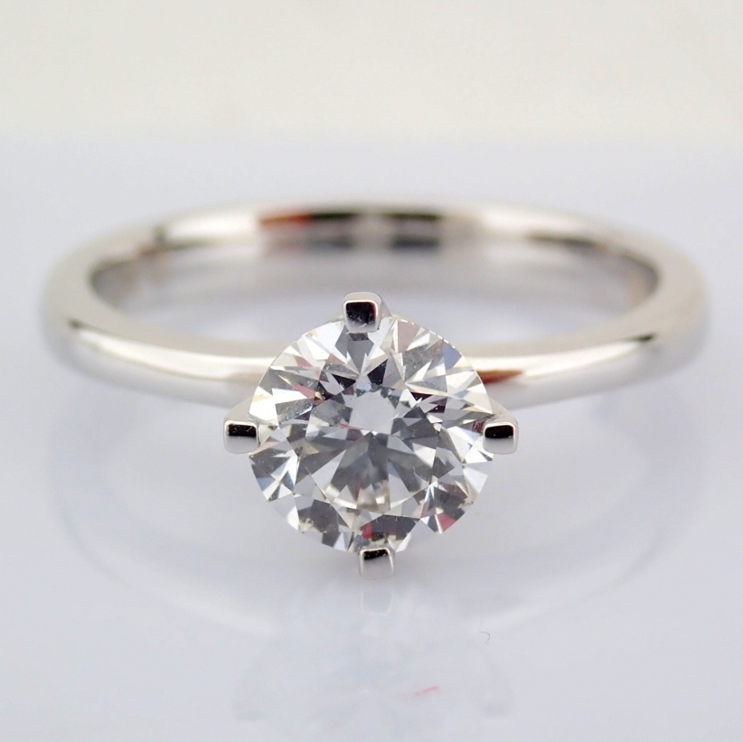Round Cut Lab-Grown Diamond Ring - 1 Total Carat (IGI Certified)