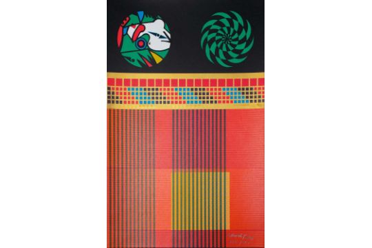 Sir Eduardo Paolozzi (1924-2005) Hand Signed and Numbered. Moonstrips Empire News Series.