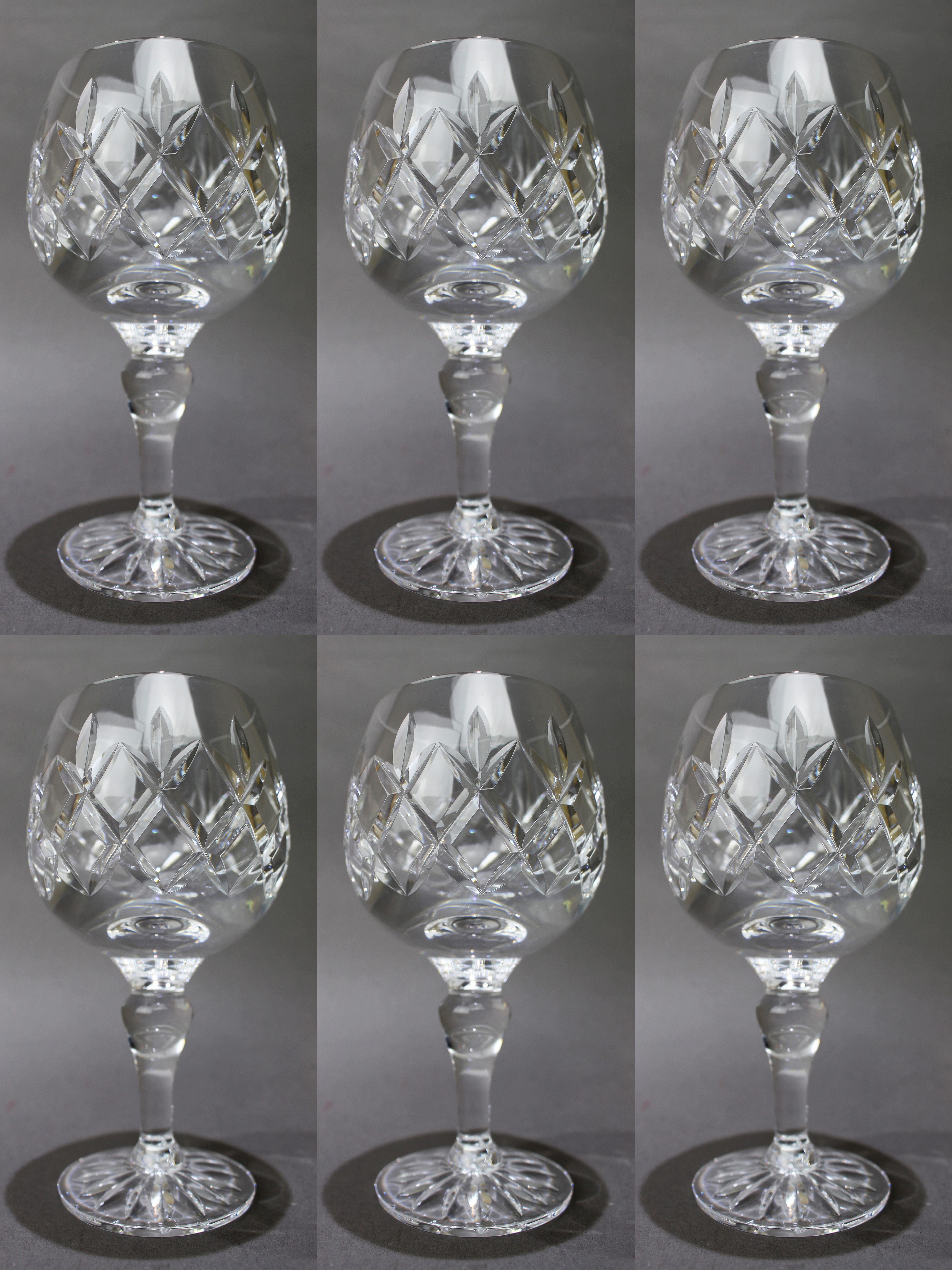 Set of 6 Tudor Crystal "Frobisher" Wine Glasses
