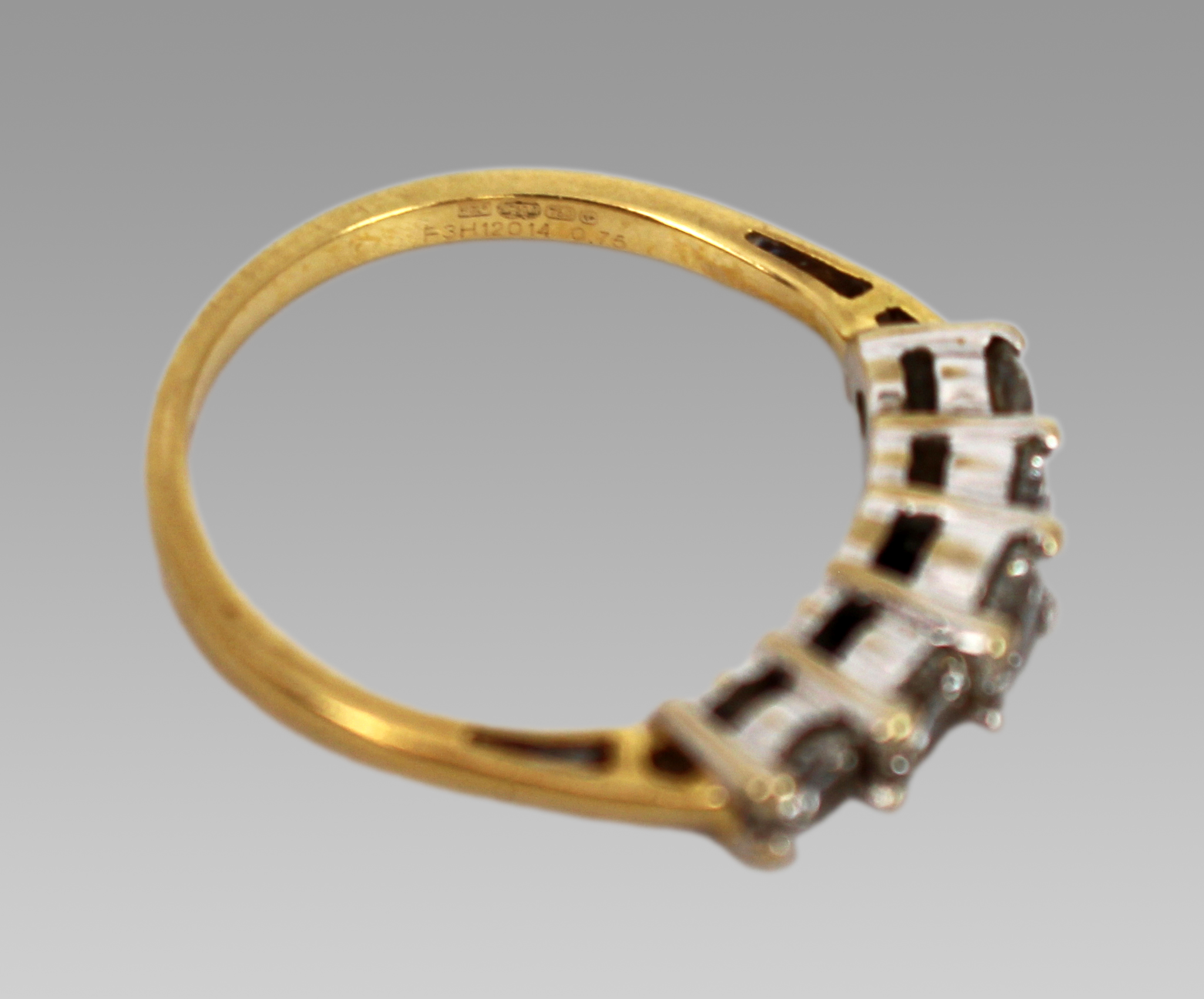 18ct Yellow Gold Diamond Five-Stone Ring – 0.75 Carat