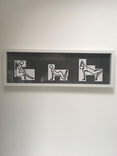 Julian Opie (1958-) ‘This Is Shahnoza’ In 3 Parts, Wooden Maquettes, Framed, 2008