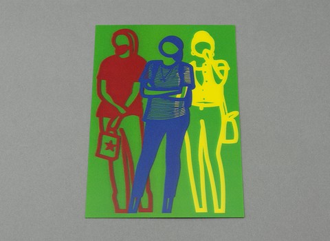 Julian Opie (1958-), Krobath, 3D Lenticular Moving Image, In Vibrant Colour, Framed, 2019