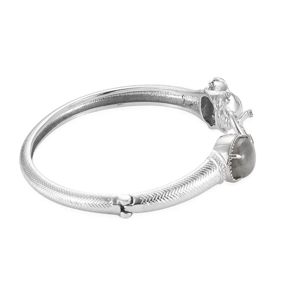 NEW!! Fire Labradorite Floral Ring & Fire Labradorite Bangle
