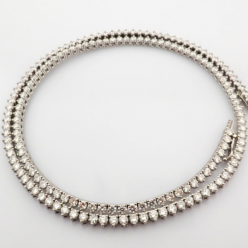 Round Cut Lab-Grown Diamond Tennis Necklace - 8.65 Total Carat (MDI Certified)