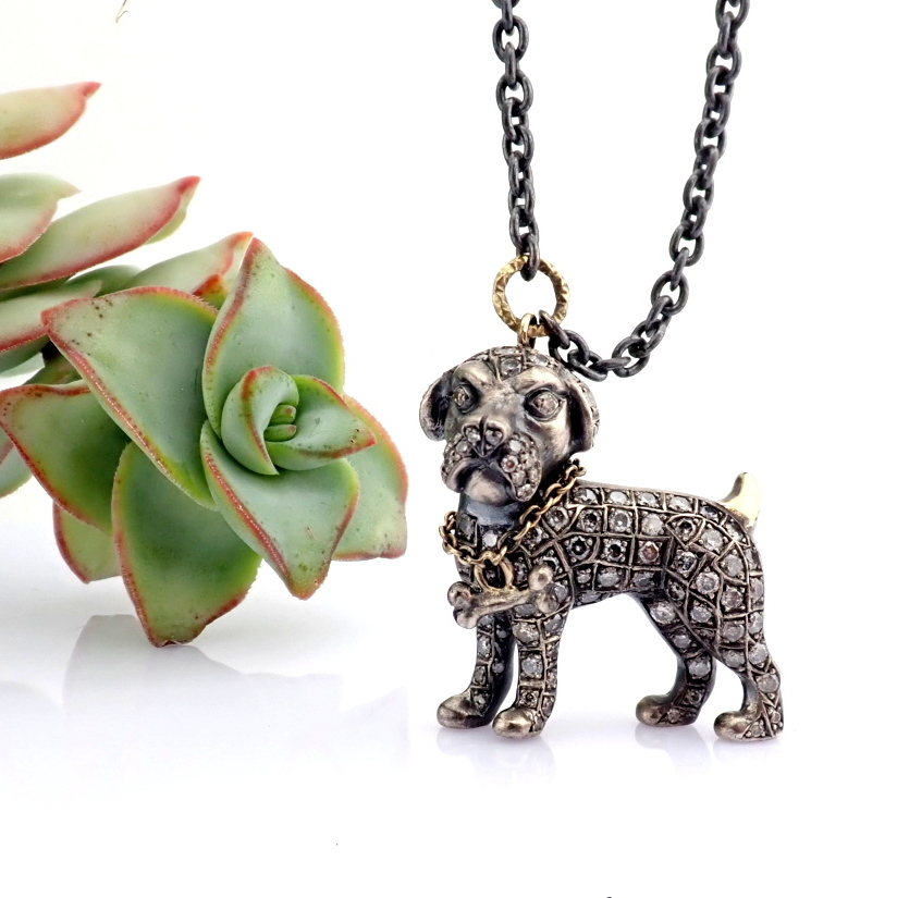 Natural Diamond 18K Yellow Gold Necklace