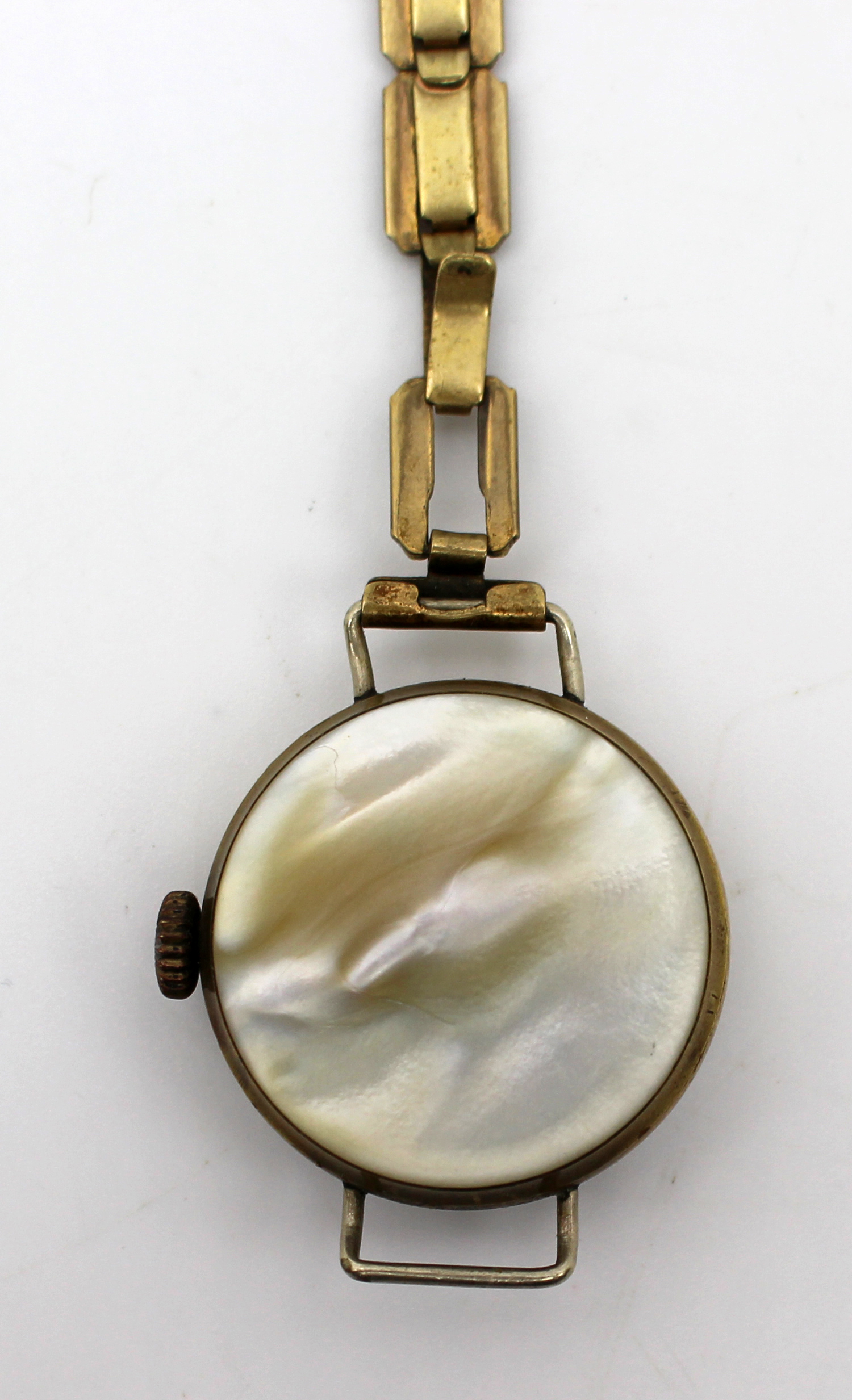 Early 20th Century Ladies’ Wristwatch with Mother-of-Pearl Case
