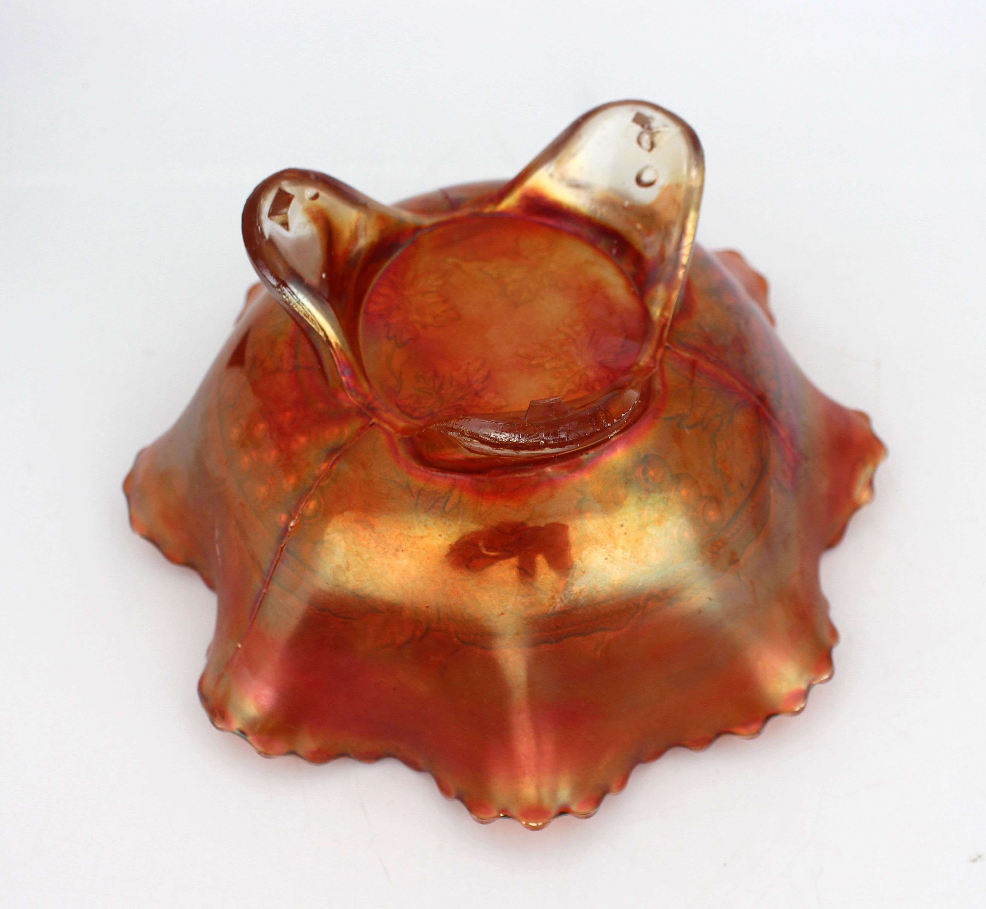 Vintage Iridescent Carnival Glass Bowl