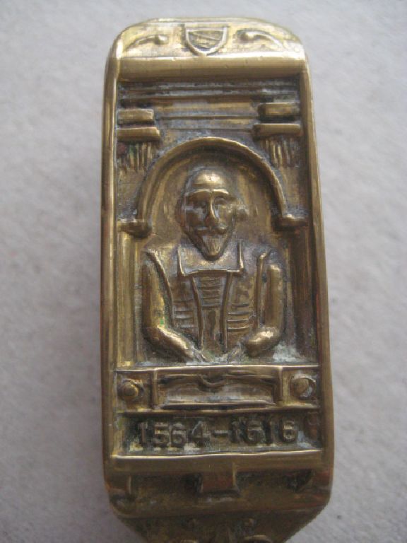 Vintage Brass Nutcracker - William Shakespeare Birth Death 1564-1616