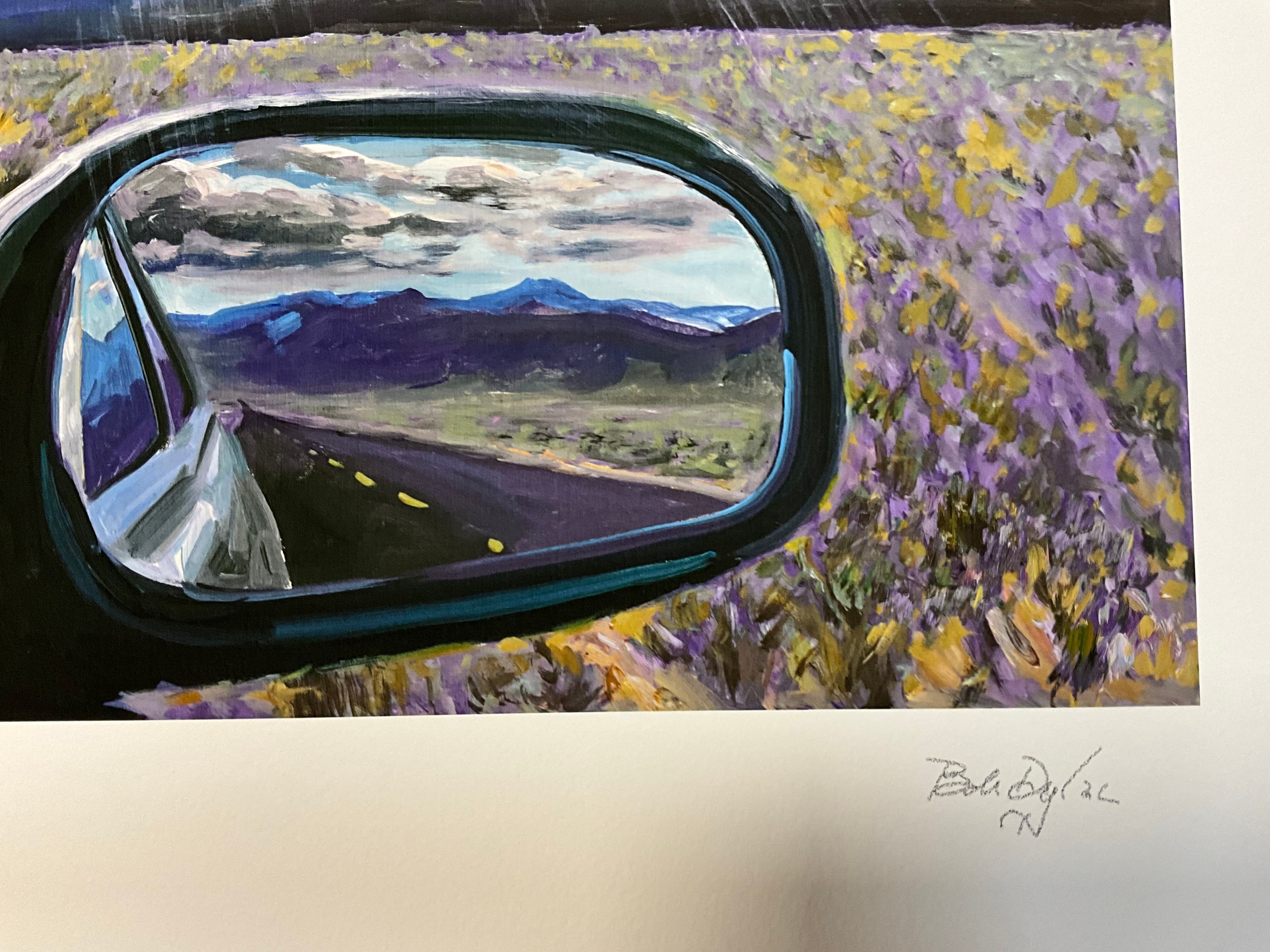 Bob Dylan (b1941) ‘Sideview Mirror’, Retrospectrum Collection, Editioned, Print, Certificate, 2022