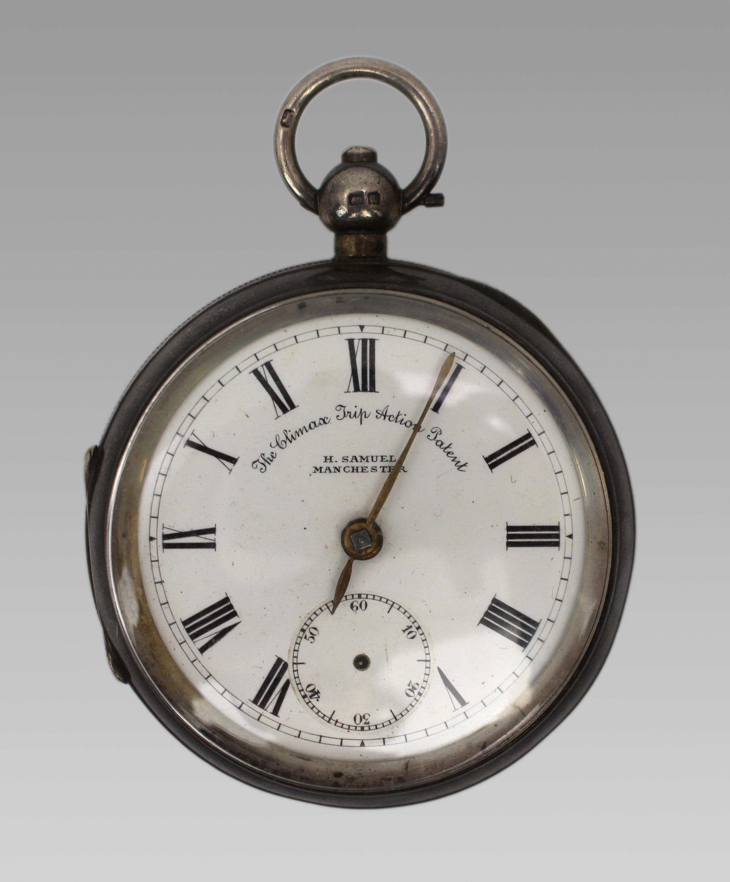 The Climate Ship Action Patent Silver Pocket Watch