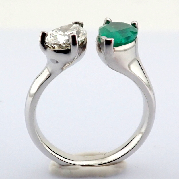 Pear Cut Lab-Grown Diamond Ring - 2.44 Total Carat (IGI Certified)