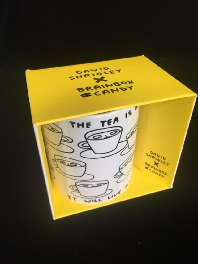 David Shrigley OBE (b 1968) ‘The Tea Is Alive’ Tea / Coffee Mug,  Editioned, 2021