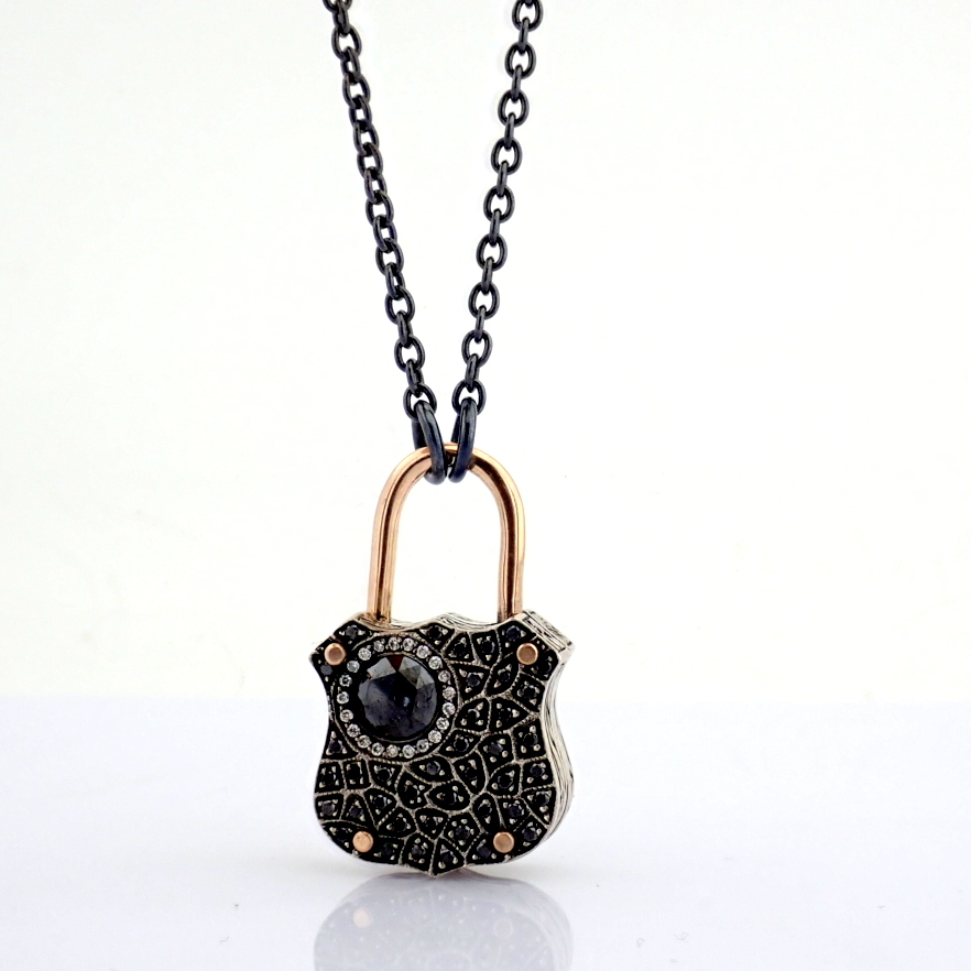 Natural Diamond 14K Rose/Pink Gold Necklace