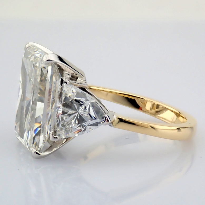 Radiant Cut Lab-Grown Diamond Ring - 10.82 Total Carat (IGI Certified)