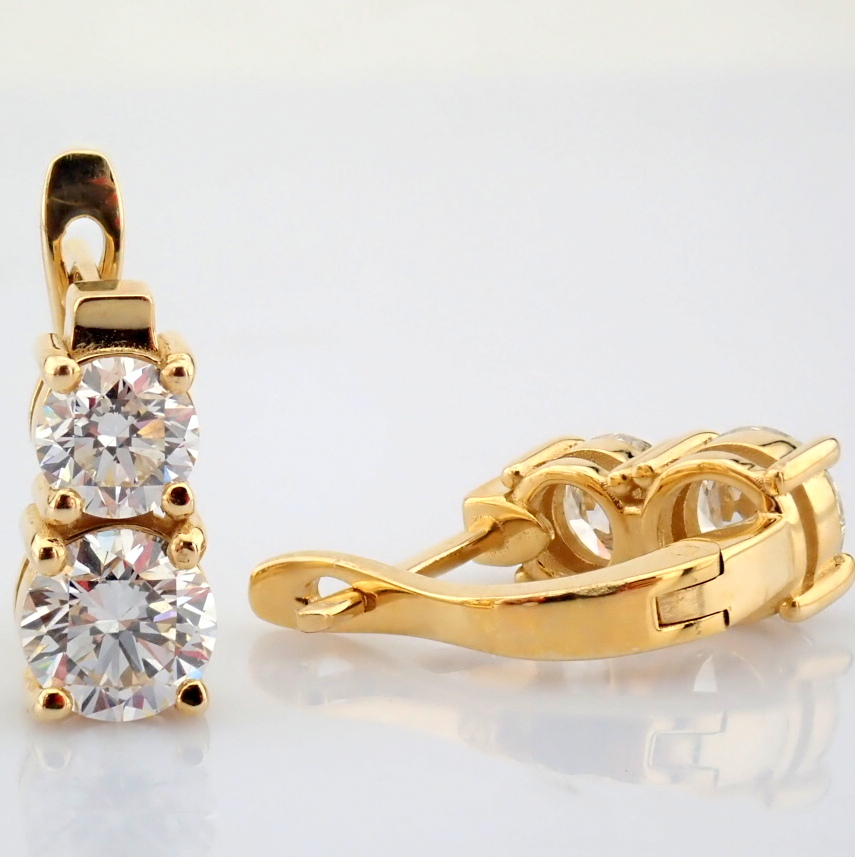 Round Cut Lab-Grown Diamond Earring - 2.5 Total Carat (MDI Certified)