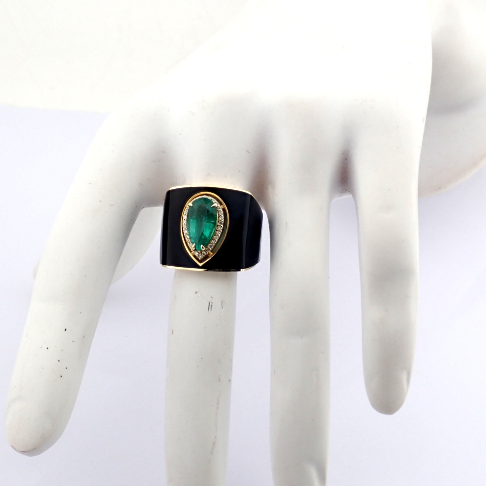Natural Diamond 14K Yellow Gold Ring