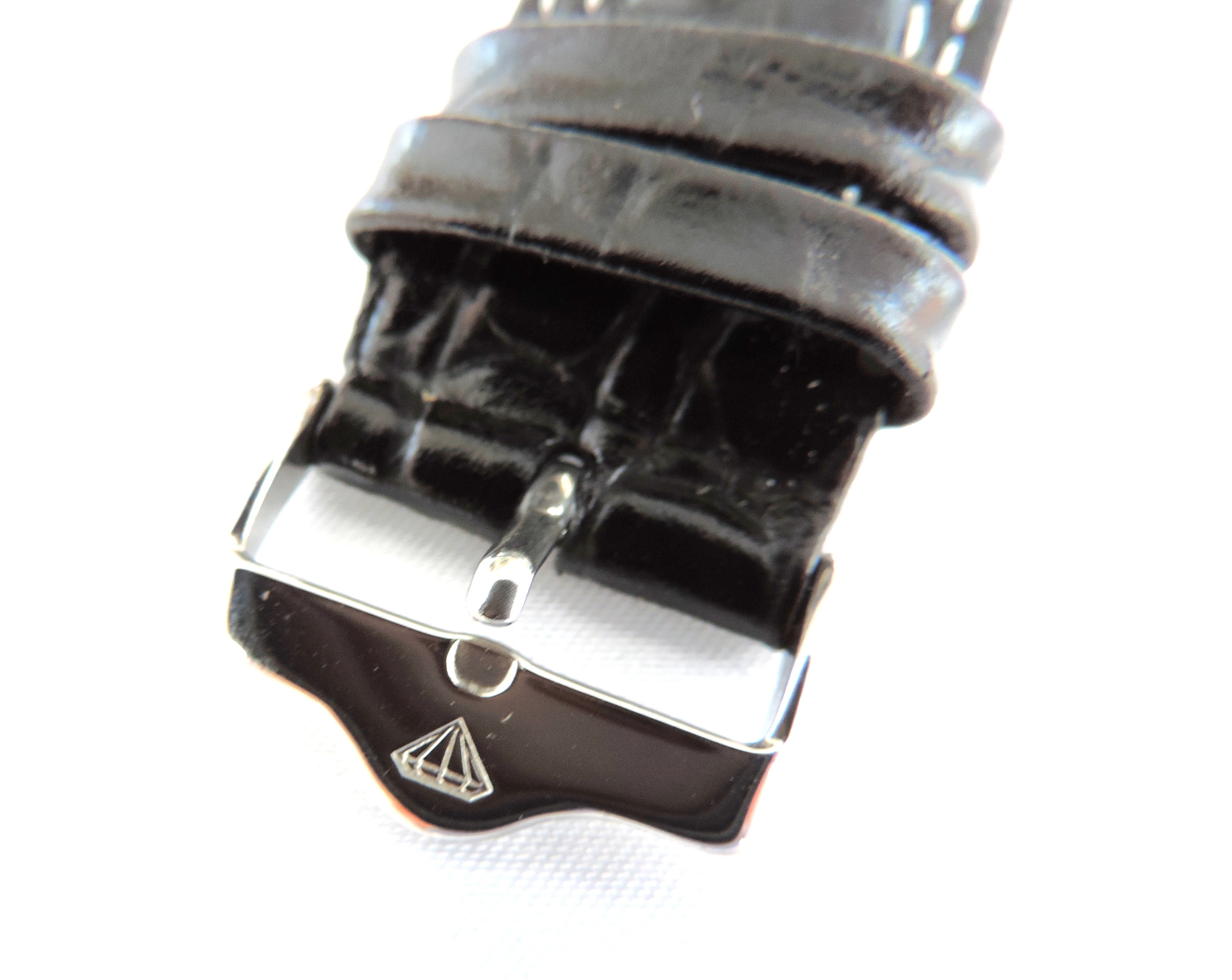 Yves Camani Automatic Watch YC1029-G World Timer Black Leather Strap 'NEW'