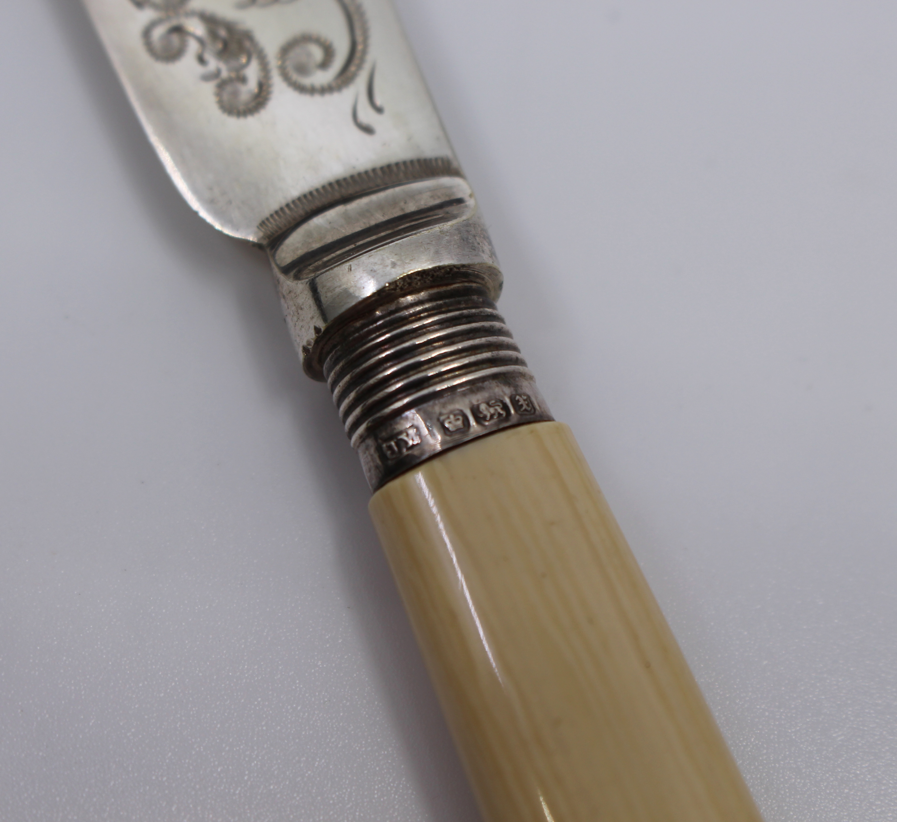 Cased Set of Six Fish Knives & Forks Sheffield 1915