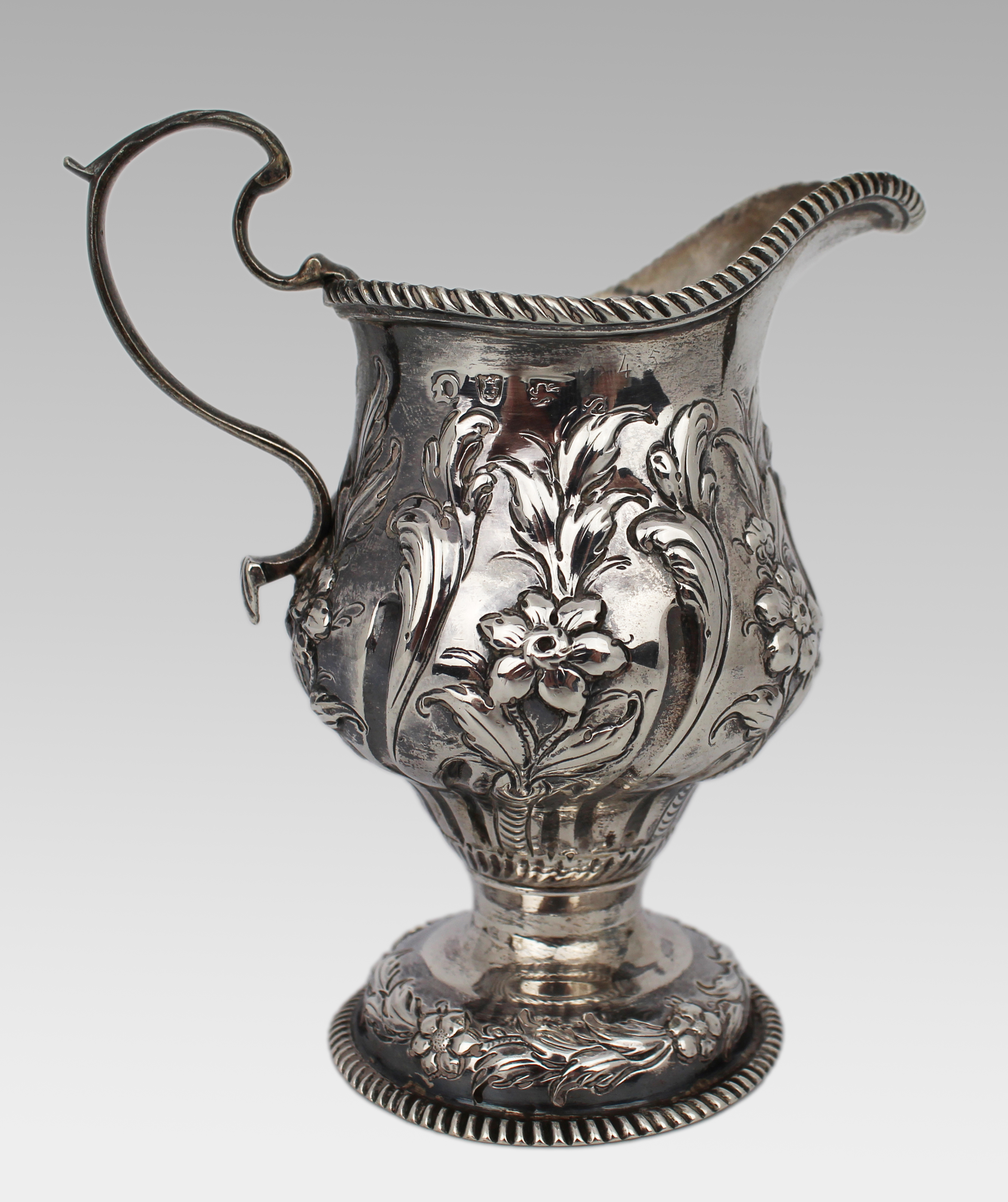 Fine Solid Silver Cream Jug London 1759