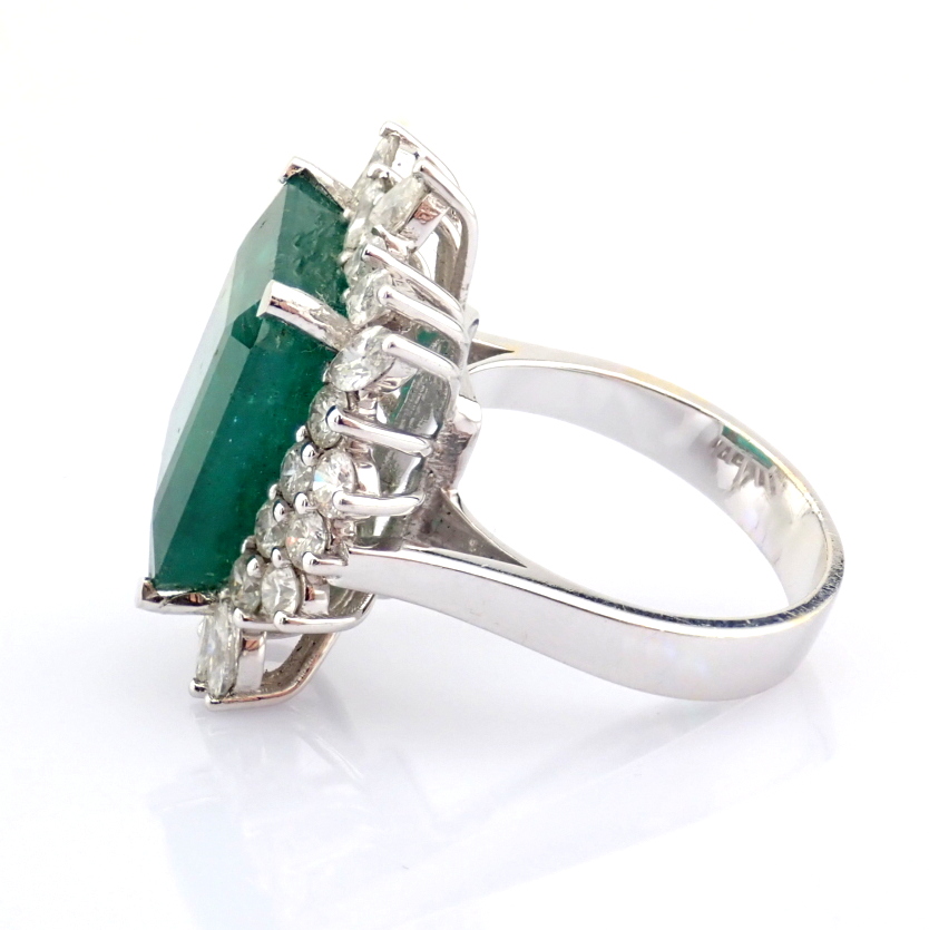 Natural Diamond 18 White Gold Ring
