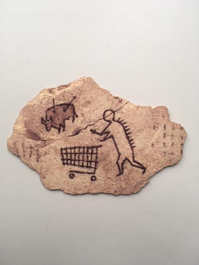 Banksy (b 1974) Peckham Rock ‘Shopping Trolly's' Cork Postcard, British Museum With Provenace, 2018