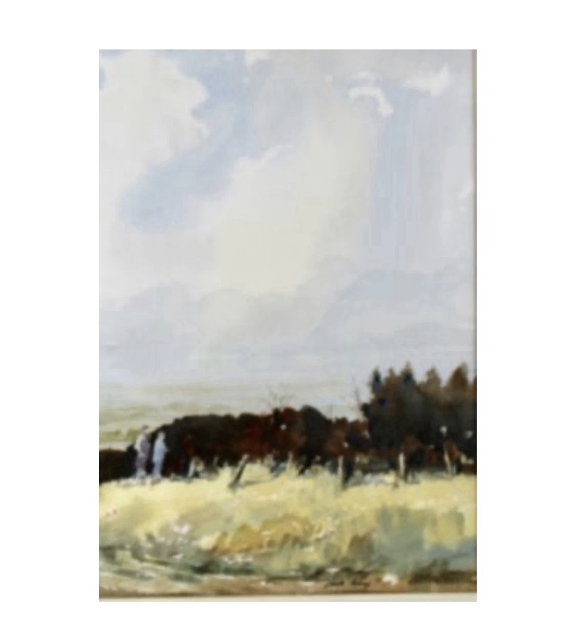 Jack Amey “Downland Ramblers“ Watercolour